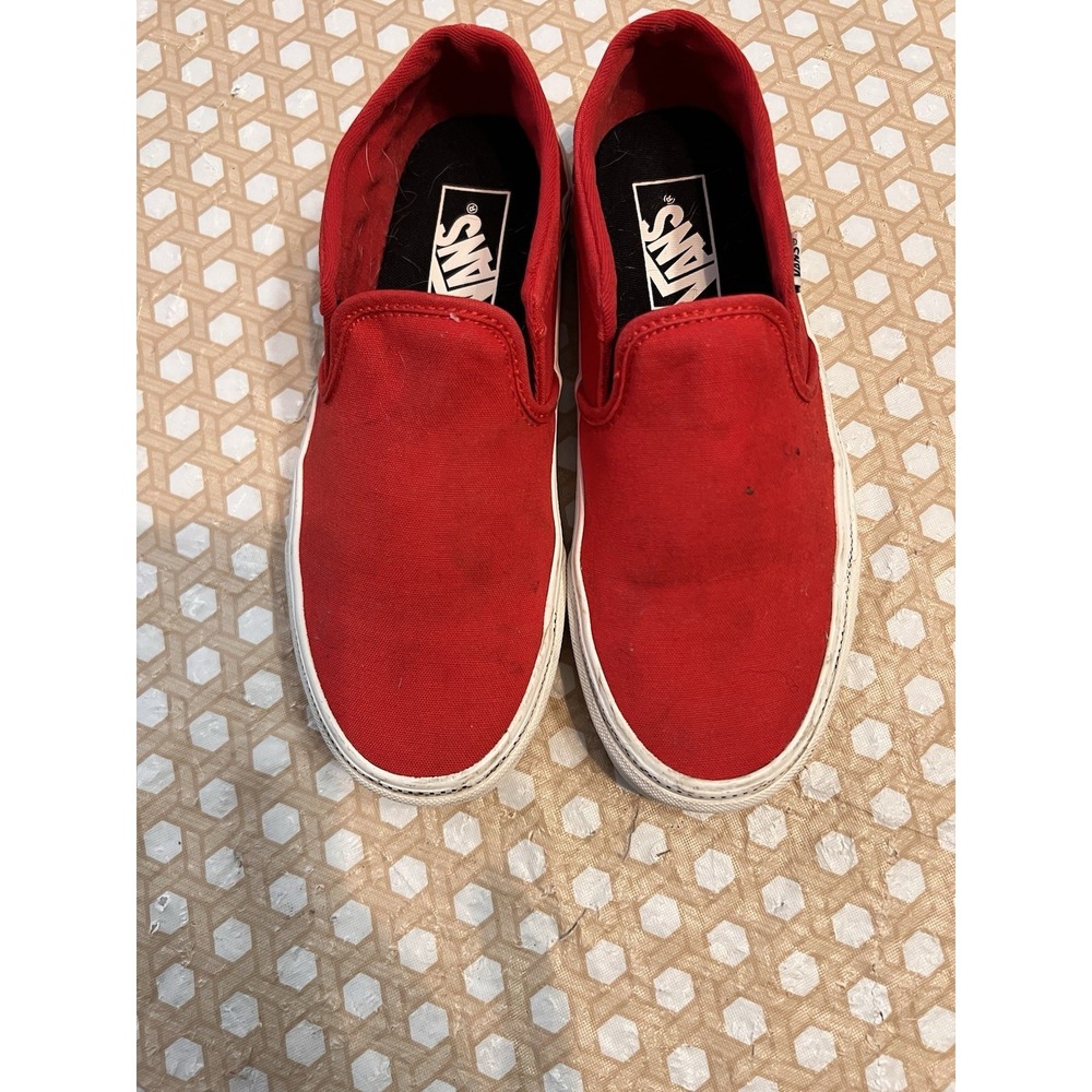 Women's Vans Slip On Size 7  Red